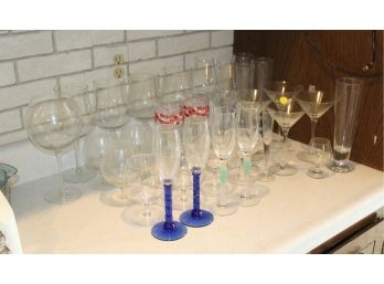 42. Assorted Wine Glasses And Others (30)