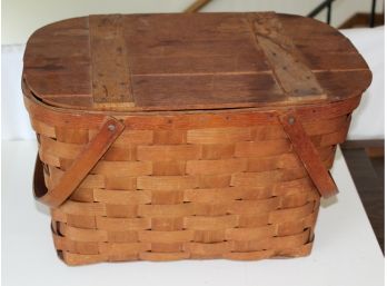 205. Large Antique Pinic Basket