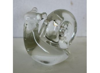 201. Glass Paper Weight Snail