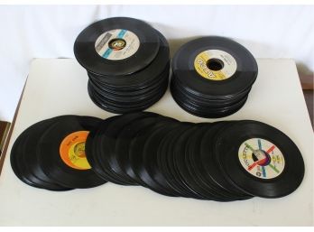 242. Over 100 Vintage 45 Records Including Beatles