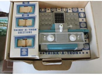 222. Vintage 1960s Hasbro Think-a-tron Toy Computer