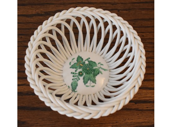76. Herend Porcelain Basket