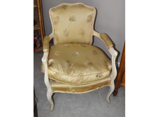 2. Queen Anne Style  Upholstered Armchair