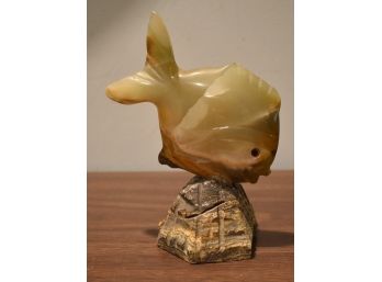 236. Carved Stone Fish Paperweight
