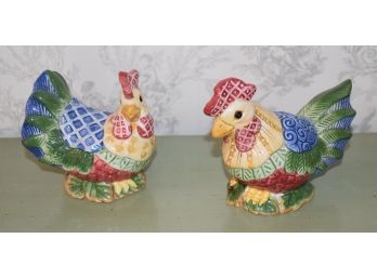 77. Fitz & Floyd Chicken Salt And Pepper Shakers