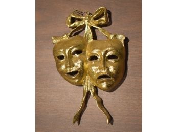 248. Gold Painted Theatrical Wall Hanger