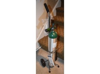 210. Oxygen Tank And Cart