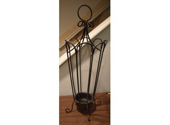 189. Wrought Iron Fireplace Tool Holder