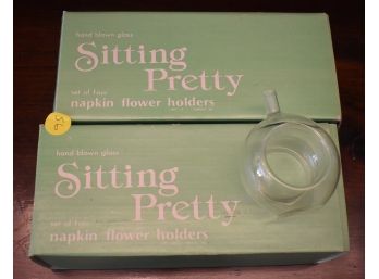 56. Sitting Pretty Hand Blown Napkin Rings (8)