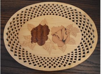 91. Marquetried  Wooden Tray