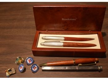 217. Brook Stone Pens, Others And Pins