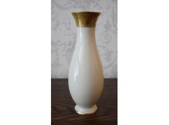 115. Rosenthal White And Gold Vase
