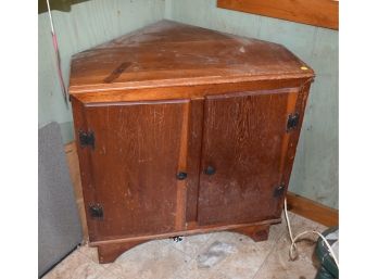2. Antique Corner Cabinet/side Table