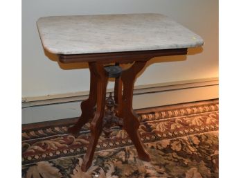 101. Antique Marble Top Table