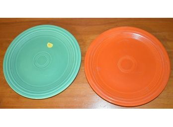 50. Fiesta Ware Plates (2)