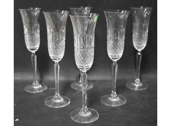 50. Mikasa  Cut Crystal Champagne Glasses (6)