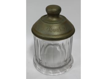 15. Borden's Countertop Glass & Brass Jar