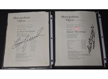 74. Metropolitan Opera Autographs (2)