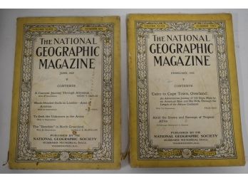 118. Two 'The National Geographic Magazine' Issued 1925