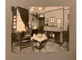 1900s Orig. Harvard Univ. Photo Of Dorm? Common Room? Notman Co. Photographer