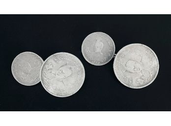 Antique Silver Foregin Coin Cufflinks