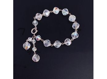 Vintage, C. 1950s Faceted Crystal Bracelet