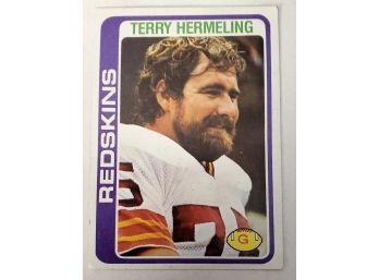 Vintage 1979 Terry Hermeling Washington Redskins NFL Football Card #236 Lot #153