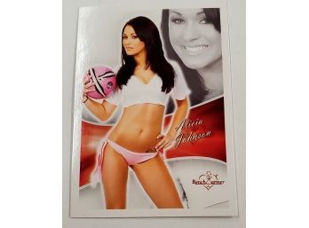Pin Up Girl Bench Warmer Sexy Lingerie Lady Cheerleader Football Team Sports Trading Card Lot #43