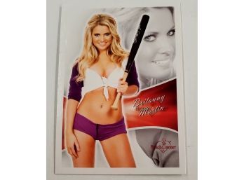 Pin Up Girl Bench Warmer Sexy Lingerie Lady Cheerleader Football Team Sports Trading Card Lot #40