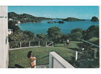 Vintage International Overseas Grenadine Islands Beach Hotel Motel Travel Postcard Ephemera Paper