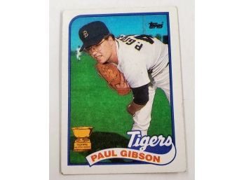 Vintage 1989 Paul Gibson Detroit Tigers Baseball Card #583 Lot #48
