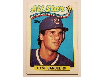 Vintage 1988 Ryne Sandberg Chicago Cubs Baseball Card #387 Lot #3