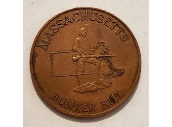 Vintage Massachusetts Bunker Hill Old State Token Commemorative Coin Lot #21