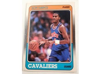 Vintage Cleveland Cavaliers  Ron Harper NBA Basketball Card Fleer #23 Of 132 Lot #56