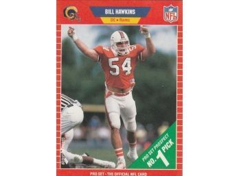 Vintage Bill Hawkins Los Angeles Rams #1 Prospect Pick Football Sports Trading Card