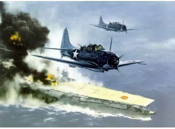 Rare World War 2 WW2 Military Aircraft Plane Fighter Jet Airplane Art Museum Print Limited Edition #1 Of 1
