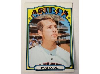 Vintage 1972 Ron Cook Houston Astros Baseball Card #339 Lot #105