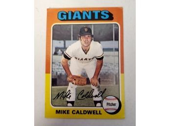 Vintage 1975 Mike Caldwell San Francisco Giants Baseball Card # 347 Lot #102
