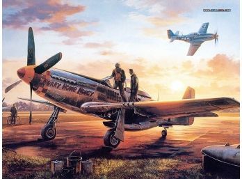 Rare World War 2 WW2 Military Aircraft Plane Fighter Jet Airplane Art Museum Print Limited Edition #1 Of 1