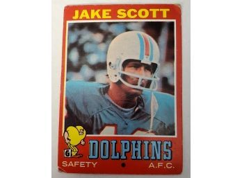 Vintage 1971 Miami Dolphins NFL Football Card #211 Lot #155