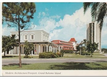 Old Vintage International Overseas  Grand Bahams Islands Bahamas Travel Postcard Ephemera Paper