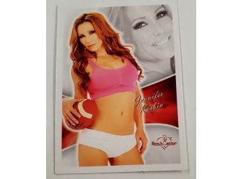 Pin Up Girl Bench Warmer Sexy Lingerie Lady Cheerleader Football Team Sports Trading Card Lot #39