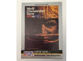 Official NFL Super Bowl World Championship Game Packers VS Chiefs  Los Angeles Coliseum Football Trading Card