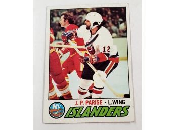 Vintage Topps 1977 New York Islanders Hockey Card J.P. Parise #29 Lot #63
