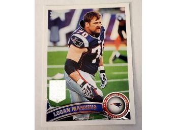 2011 Topps Logan Mankins New England Patriots NFL Football Sports Trading Card #208 Lot #112
