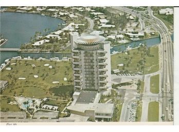 Vintage Unused Postcard Pier 66 Fort Lauderdale Florida Old Ephemera Advertising Lake Ocean Boat