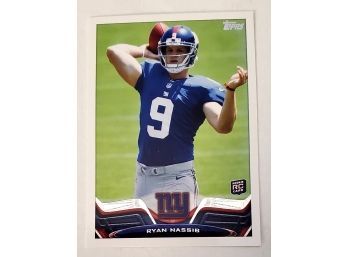 2013 Topps Ryan Nassib Rookie RC New York Giants NFL Football Sports Trading Card #159 Lot #139