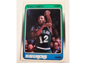 Vintage Dallas Mavericks Derek Harper NBA Basketball Card Fleer #30 Of 132 Lot #58