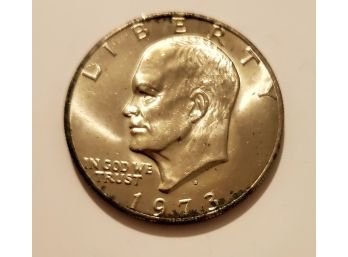 Old 1973 Dwight Eisenhower President Ike Dollar $1 Coin Lot #142