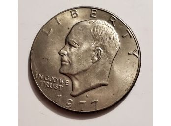 1977 Dwight Eisenhower President Ike One Dollar $1 Coin Lot #358